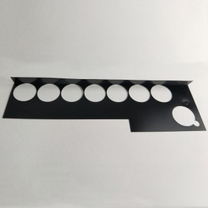 203 * 109 * 0.25mm Bileog inslithe ríomhaire dubh, teocht resistant agus éasca le bileog inslithe lúb